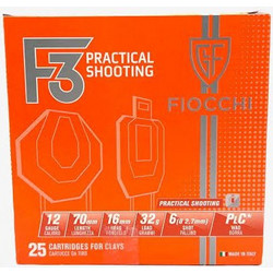 Fiocchi 3 Practical Shooting Φυσίγγια Συγκέντρωσης 12Cal 70mm 32gr 25τμχ