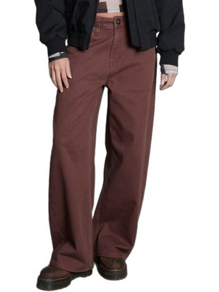 Volcom Γυναικείο Τζιν Παντελόνι Loose Εφαρμογή Καφέ B1912607-TBB