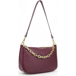 Passaggio Leather Γυναικεία Τσάντα Χιαστί Δερμάτινη Μπορντό με Στενό Λουρί 6017-KR-17