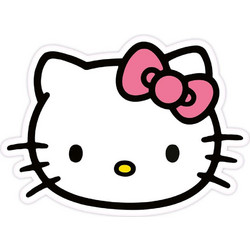Sanrio Hello Kitty Παιδικό Διακοσμητικό Μαξιλάρι Λευκό 36x26cm