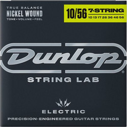 Dunlop DEN1056 Σετ 7 Χορδές Ηλεκτρικής Κιθάρας Nickel Plated Steel 10-56" Light Tension