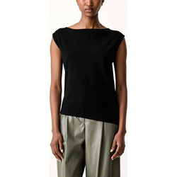 Max Mara Γυναικείο Καλοκαιρινό Top Πλεκτό Μαύρο 625366031-005