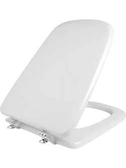 Elvit 0204 Καπάκι Λεκάνης D-Shape Πλαστικό Λευκό 39.5x35.5cm