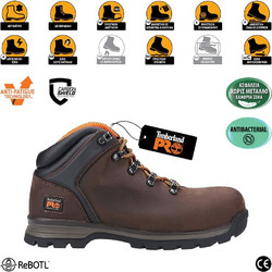 Timberland Splitrock Μποτάκια Ασφαλείας S3 Καφέ S3-MF-SRC