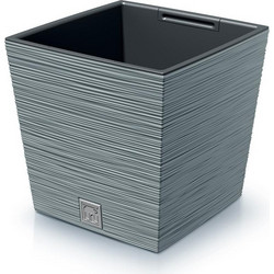 Nextdeco Furu Κασπώ Καλάθι Δαπέδου Πλαστικό Γκρι 29.5x29.5x29cm 33243-08-2