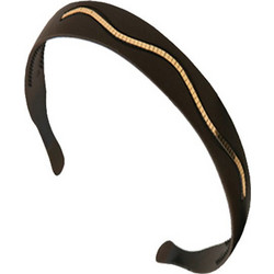 Hair Utopia Στέκα Μαλλιών Μαύρη Χρυσή H63350