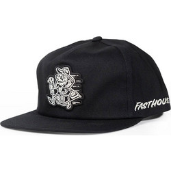 Fasthouse Ανδρικό Καπέλο Jockey Υφασμάτινο Μαύρο 600077-00