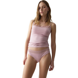 Triumph Feel Of Modal Γυναικείο Slip με Δαντέλα Ροζ 10214403-1596