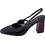 Celestino Γόβες Slingback Λουστρίνι με Χοντρό Ψηλό Τακούνι Μαύρες WU1760.A046.1