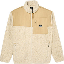 Quiksilver Ανδρική Ζακέτα Fleece με Φερμουάρ Μπεζ EQYPF03076-SFZ0