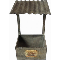 Artekko Κασπώ Εξωτερικού Χώρου Μεταλλικό Γκρι 23x16x42cm 742-2233