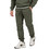 Clever Ανδρικό Παντελόνι Φόρμας Fleece με Λάστιχο Χακί FA26340-CH