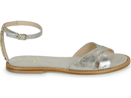 Fru. It Δερμάτινα Γυναικεία Σανδάλια Χρυσά 9185-100