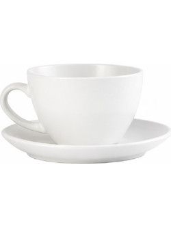 Espiel Morgan Σετ Φλιτζάνια Cappuccino & Τσαγιού Πορσελάνης Λευκά 400ml 6τμχ OW2058K6