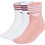 Adidas Originals Ανδρικές Κάλτσες Κοντές Λευκές Ροζ 3Pack KQ9040