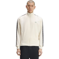 Fred Perry Ανδρική Ζακέτα Φούτερ με Φερμουάρ Μπεζ J5557-170