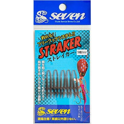 Seven Straker 5ΤΕΜ Τεχνητό Δόλωμα Tai Rubber Brown