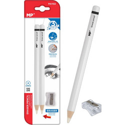 MP PA1102 Ξυλομπογιές White Σετ 2τμχ