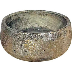 MarHome Κασπώ Πήλινο Καφέ Γκρι Χρυσό 21x9cm 06-26685