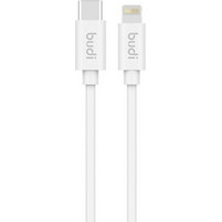 Budi M8J195-WHT USB-C to Lightning Cable 1m White