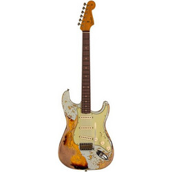 Fender '61 Bone Tone Ηλεκτρική Κιθάρα ST Style με Μαγνήτες SSS & Ταστιέρα Rosewood Aged Sonic Blue 3-Color Sunburst