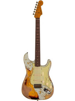 Fender '61 Bone Tone Ηλεκτρική Κιθάρα ST Style με Μαγνήτες SSS & Ταστιέρα Rosewood Aged Sonic Blue 3-Color Sunburst