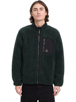 Volcom Ανδρική Ζακέτα Fleece με Φερμουάρ Χακί A4832603-SCB