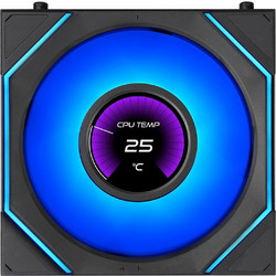 Lian Li Uni Fan SL-INF LCD Flex Case Fan 120mm ARGB με Σύνδεση 3-Pin 4-Pin PWM Black