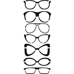 Artemio Στένσιλ Σχέδια Glasses 10x15cm 15020017