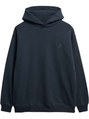 Superdry Blank Oversized Hoodie Ανδρικό Αθλητικό Φούτερ με Κουκούλα Navy Μπλε M2014311A
