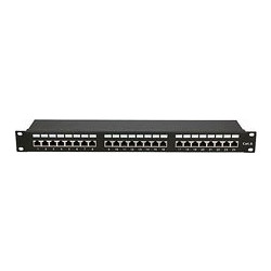 Extralink EX.9830 Ethernet Patch Panel Rack 1U 24 Θυρών Cat.6 Shielded