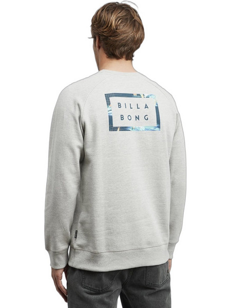 Billabong Die Cut Theme Crew Ανδρικό Φούτερ Γκρι Q1CR03BIF9