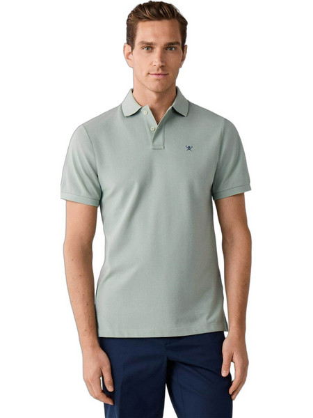 Hackett Ανδρική Μπλούζα Polo Πράσινο Μέντας HM5600203