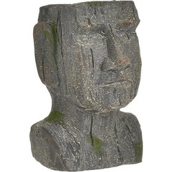 Inart Κασπώ Πρόσωπο Πήλινο Ανθρακί 20x20x29cm 3-70-216-0106