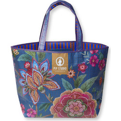 Pip Studio Bombay Bold Υφασμάτινη Τσάντα Θαλάσσης Ώμου Navy Μπλε