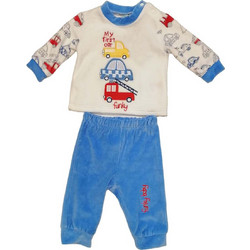 Funky Βρεφικό Σετ για Αγόρι Χειμωνιάτικο Μπεζ Royal Blue 219-050133-1