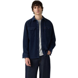 Levi's Ανδρικό Πουκάμισο Βαμβακερό Καρό Μακρυμάνικο Κανονική Γραμμή Overshirt Navy Μπλε 19573-0326