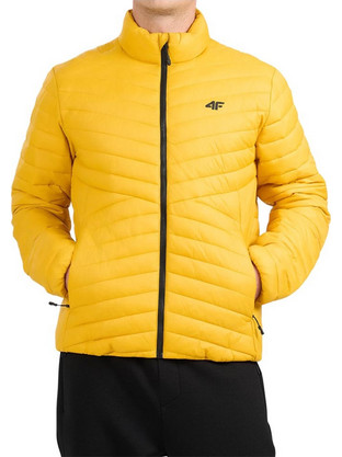 4F Ανδρικό Μπουφάν Χειμωνιάτικο Puffer Κίτρινο 4FWAW26TDJAM0934-71S