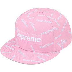 Supreme Ανδρικό Καπέλο Jockey Υφασμάτινο Ροζ FW26H18