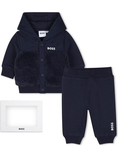 Hugo Boss Βρεφικό Σετ Φόρμας για Αγόρι Χειμωνιάτικο Navy Μπλε J53312-849