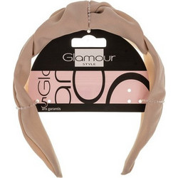 Glamour Style Στέκα Μαλλιών Υφασμάτινη Μπεζ