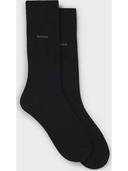 Hugo Boss Ανδρικές Κάλτσες Ψηλές Μαύρες 2Pack 50516616-001