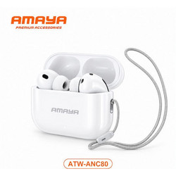Amaya ATW-ANC80 Ακουστικά Bluetooth In Ear White