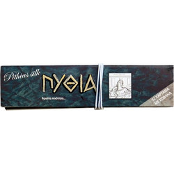 Χαρτάκια στριφτού Πυθία Pithias Silk μαύρο King Size με τζιβάνες