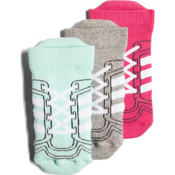 Βρεφικές Αθλητικές Κάλτσες adidas Ankle Socks x 3 Real Magenta / Medium Grey Heather / Clear Mint