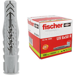 Fischer Βύσματα (ούπα) με Ροδέλα Νάυλον UX-R 72095 O6x50mm 100τεμ