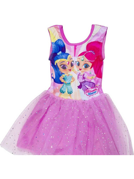 Arditex Shimmer & Shine Nickelodeon Παιδικό Φόρεμα με Τούλι Ροζ SS12263