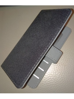 UNIVERSAL Book Ancus Envelope για Smartphone 3,5 -4,3'' , μαύρη-γκρι (OEM )