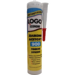 Logo Acetoxy Economy Σιλικόνη 900 Aντιμουχλική Φύσιγγα Πιστολιού Διάφανη 260ml