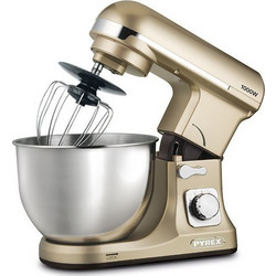 Pyrex SB-1000 Gold Κουζινομηχανή 1000W με Ανοξείδωτο Κάδο 5lt